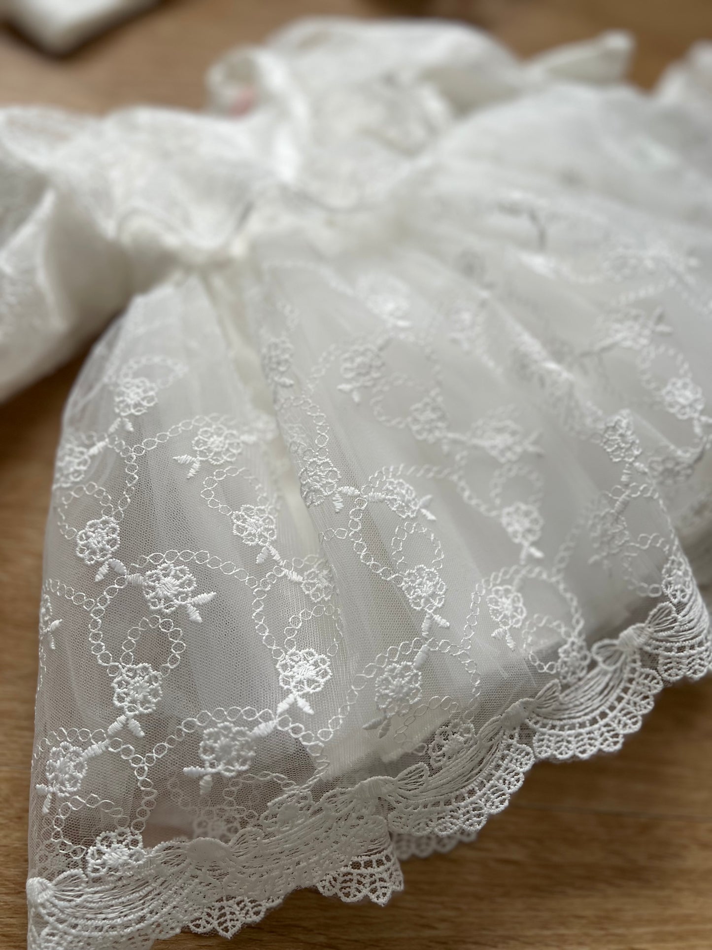 Baby Taufset/Mevlütset - 4 Teilig Deluxe / Creme 0-3 Mon.