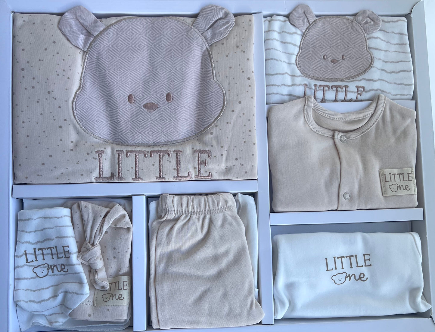 Baby Newborn Set Teddy / 10 Teilig - in Beige