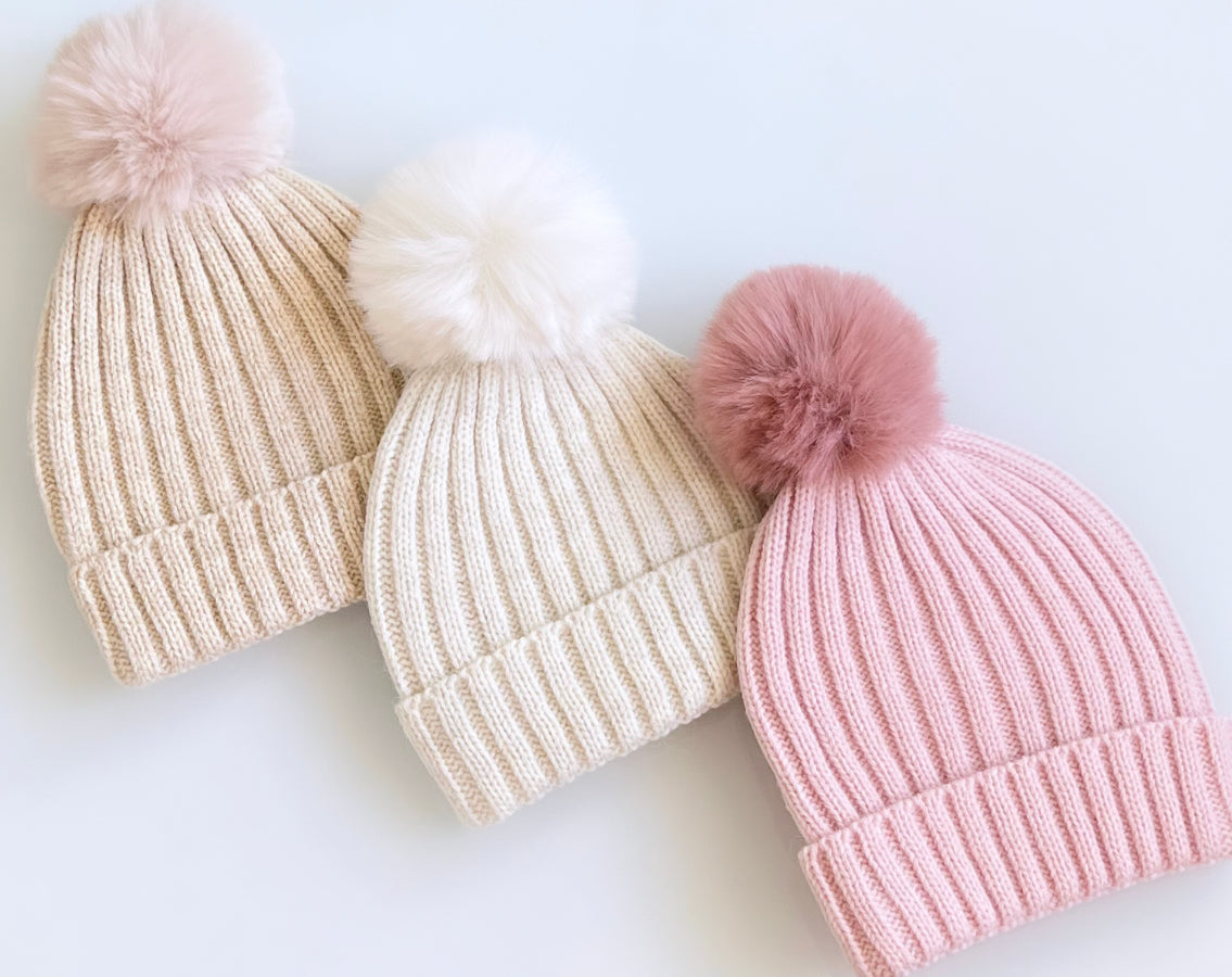 Baby Mütze Bommelmütze soft
Beige Creme Rosa
Baby Accessoires
Baby Newborn
