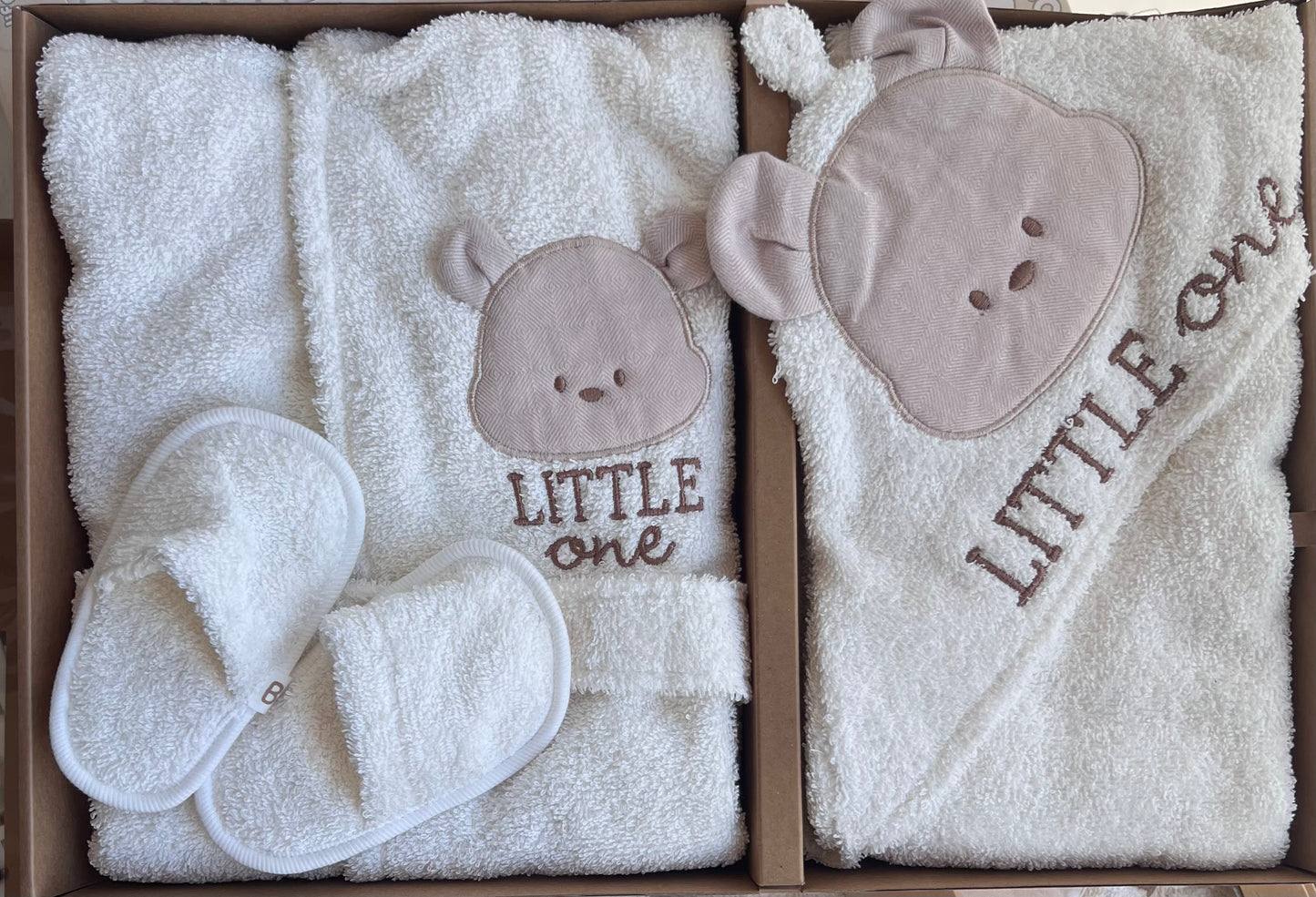 Badeset Baby Teddy - 3 Teilig - Ecru