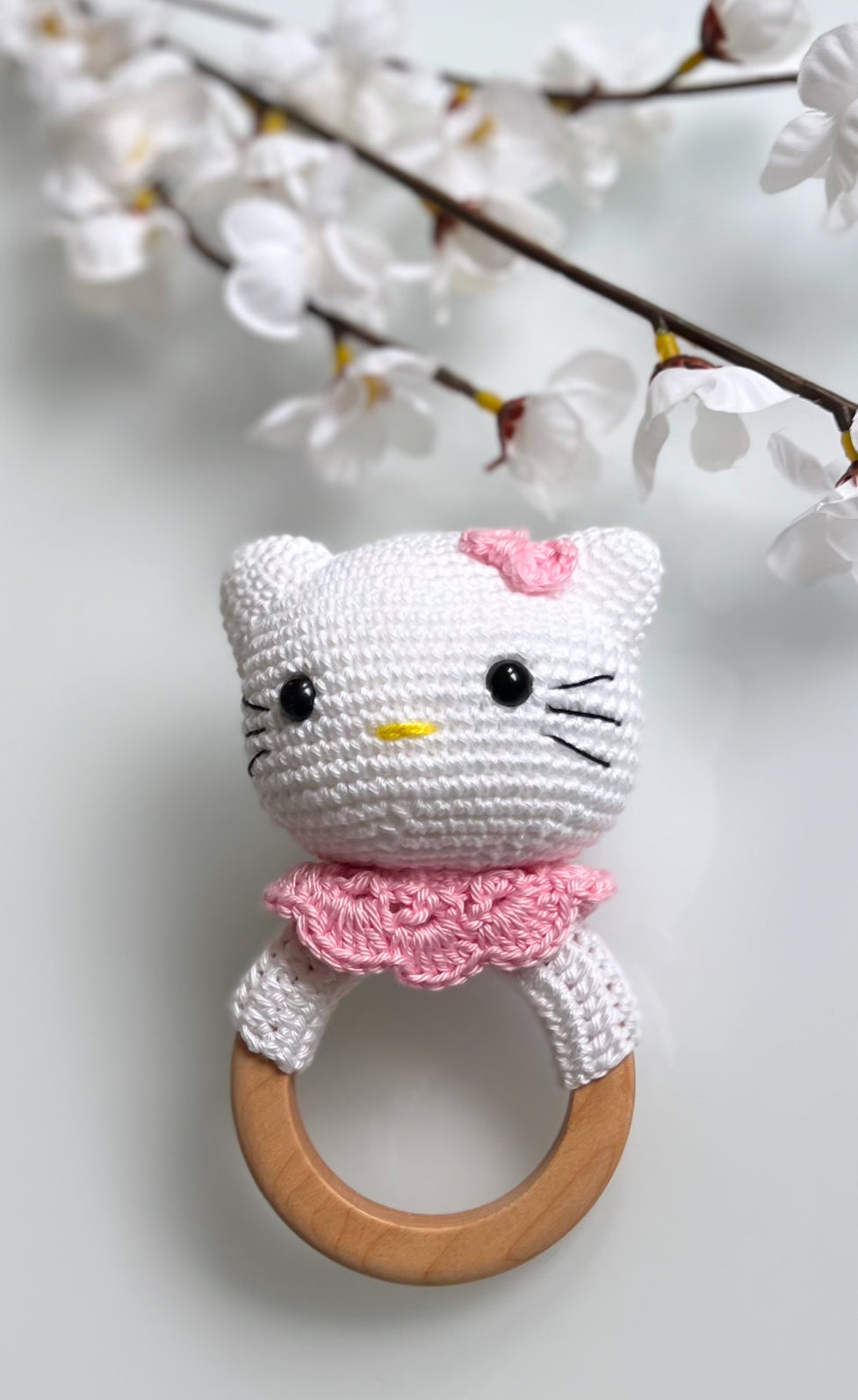 Rassel Cute Kitty mit Schleife