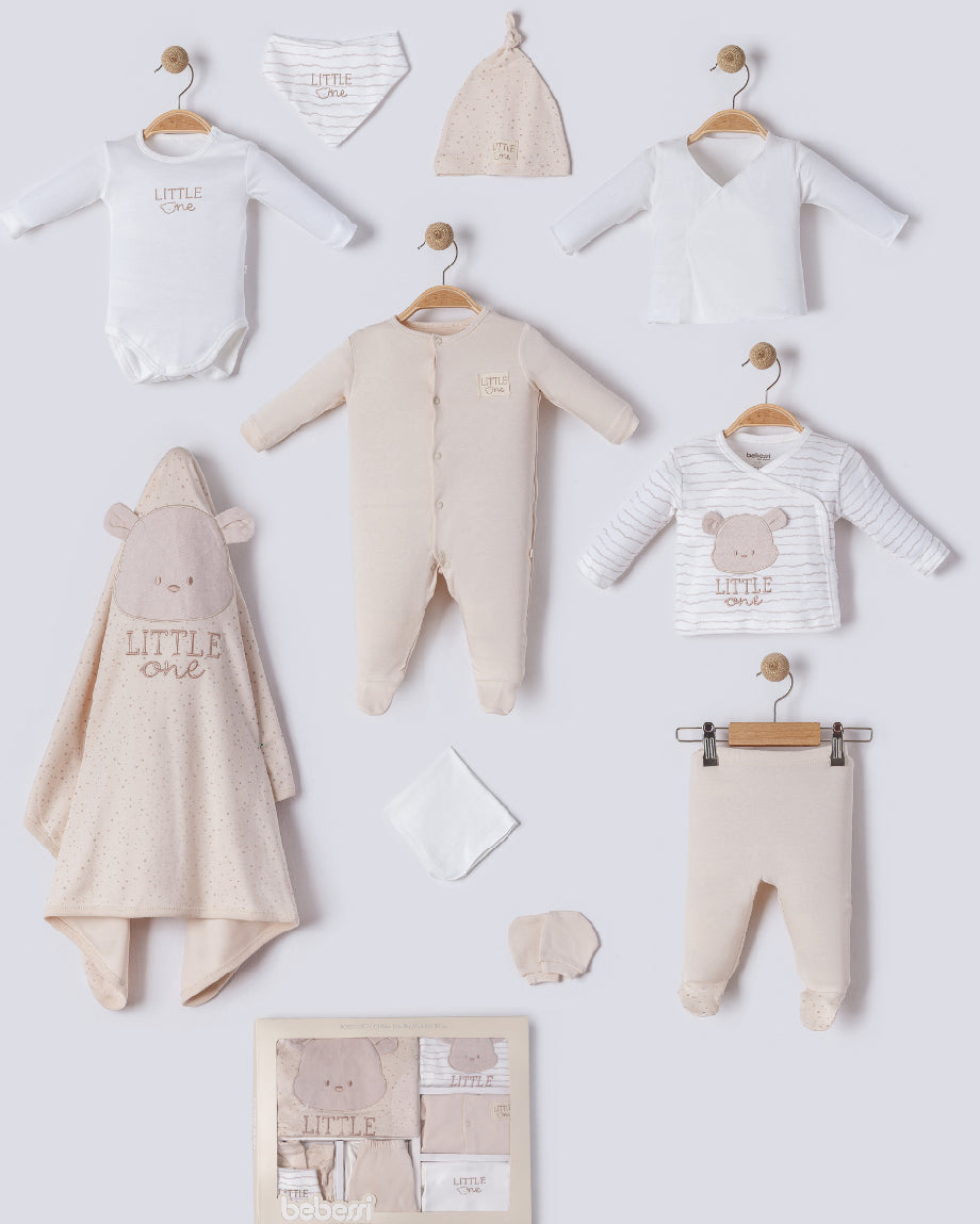 Baby Newborn Set Teddy / 10 Teilig - in Beige ***Lieferung in 2-3 Wochen***