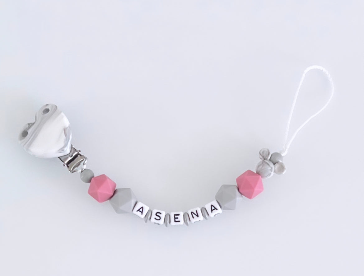 Schnullerkette Asena
Herz Clips