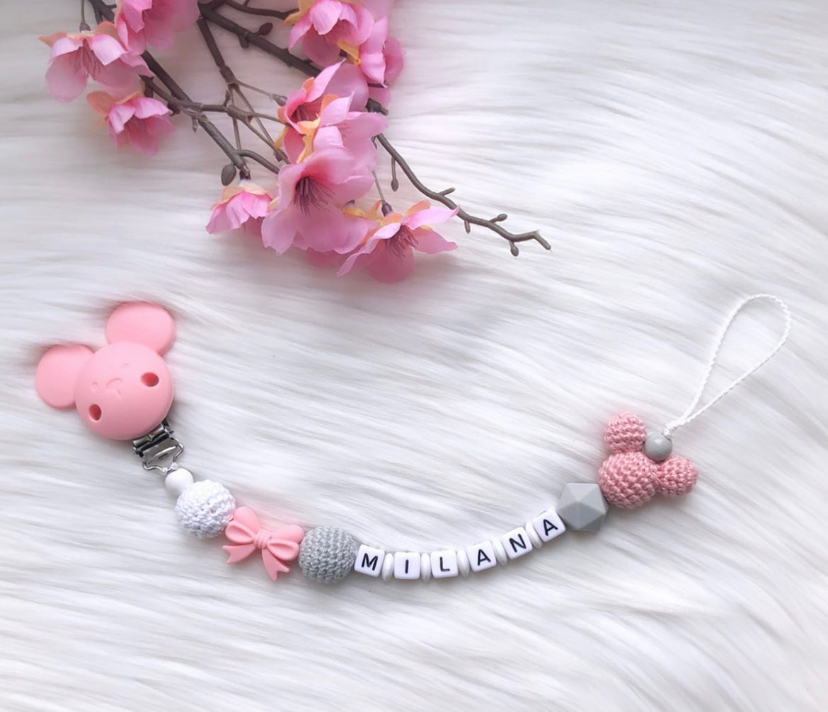 Schnullerkette Candy Maus