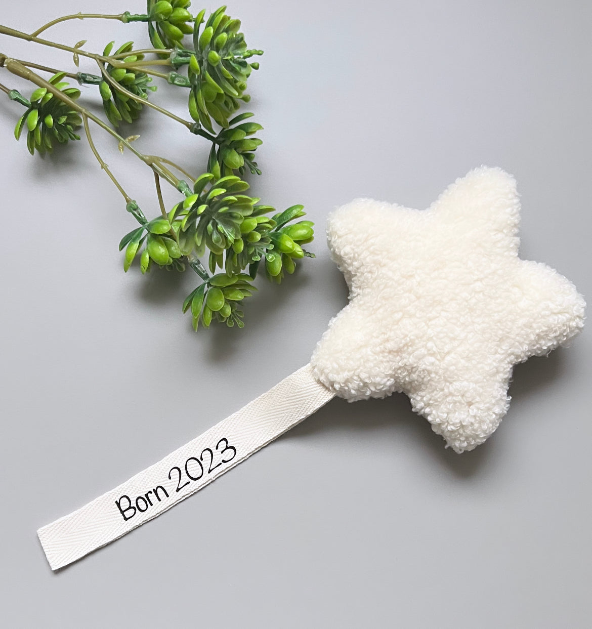 Schnullerband Star Creme (ohne Schrift)