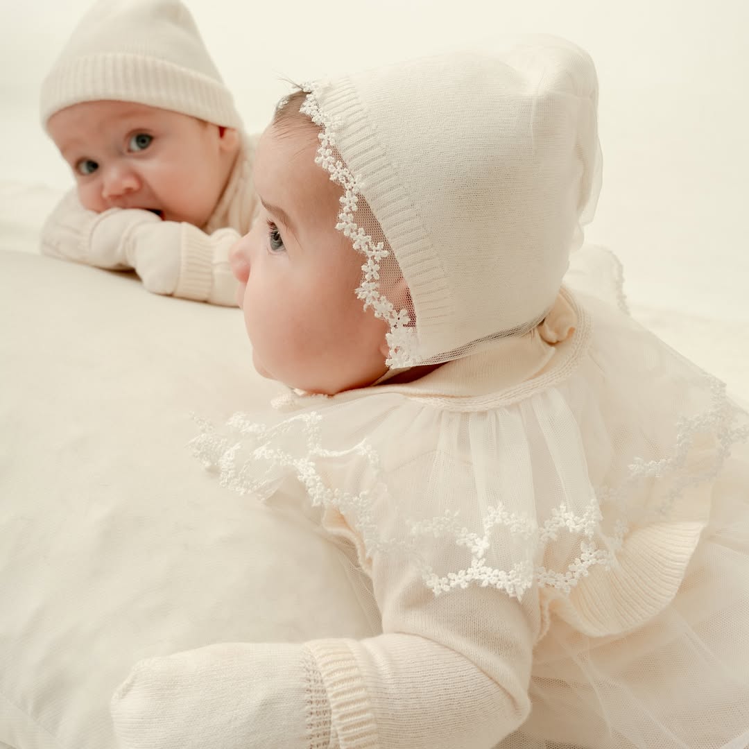 Baby Geschenkset “Pure Elegance” 5-Teilig / Creme ***Lieferung in 3-4 Wochen***