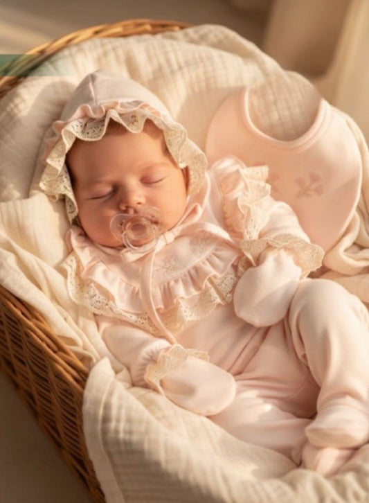 Baby Newborn Set mit Rüschen 5 Teilig ***Lieferung in 1-2 Wochen***