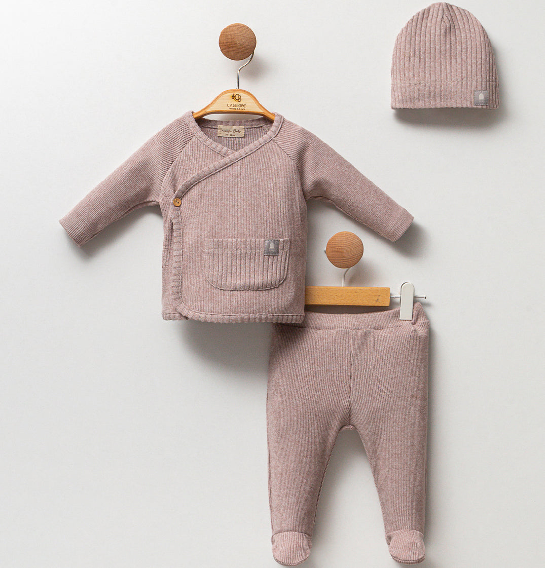 Baby Newborn Set 3 teilig - Braun
Baby Set 
Baumwolle 
