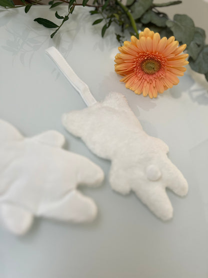 Schnullerband Teddy - Creme - Wellsoft