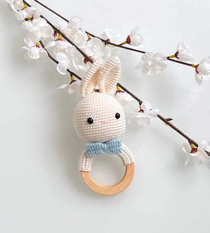 Rassel Hase Babyspielzeug 
Baby Rassel
Handmade 