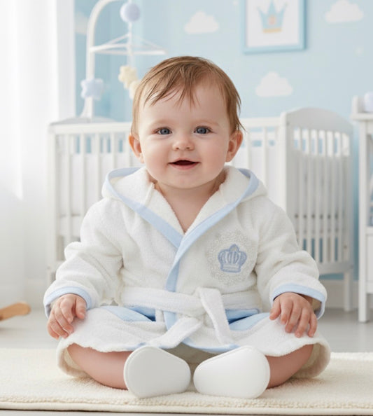 Baby Badeset Prinz - 4 Teilig - Blau
Badeset Wellness Baby 0-12 Monate 
Newborn Badeset