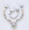 Baby Schnullerkette Kinderwagenkette Maus
Häkelperle Holz Personalisiert Set