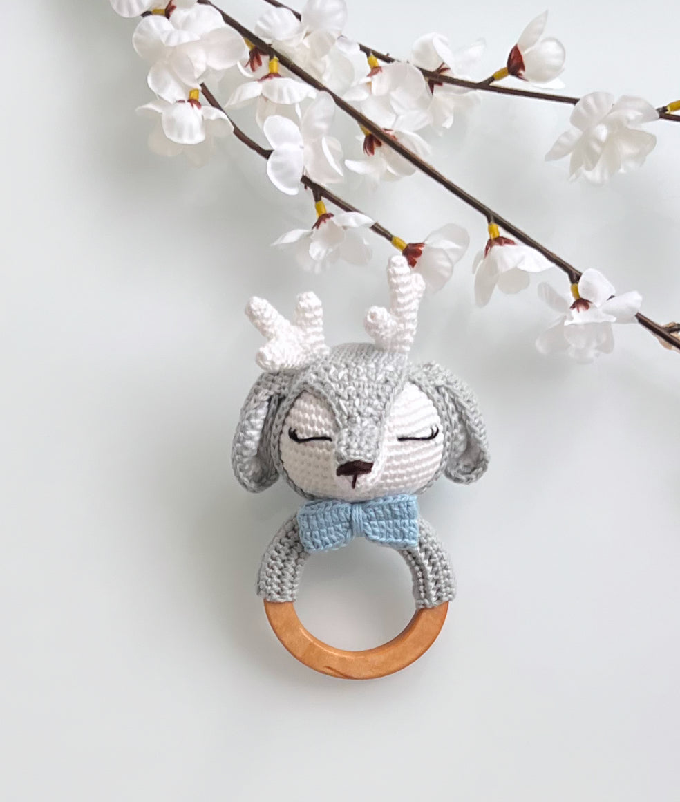Rassel Reh Baby Geschenk 