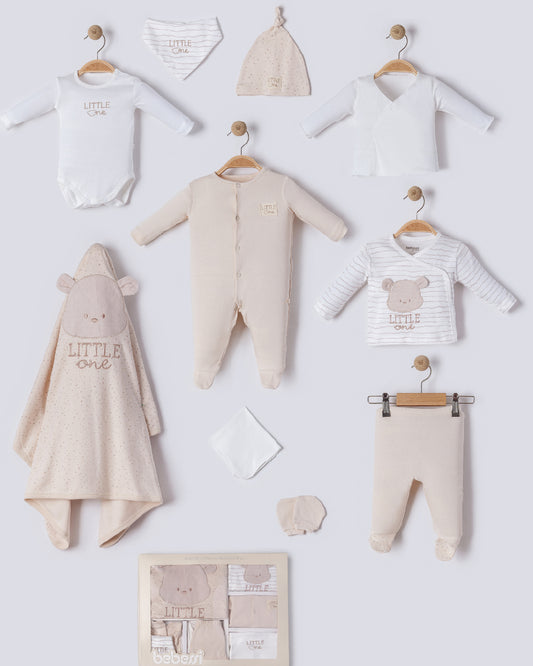 Baby Newborn Set Teddy / 10 Teilig - in Beige ***Lieferung in 2-3 Wochen***