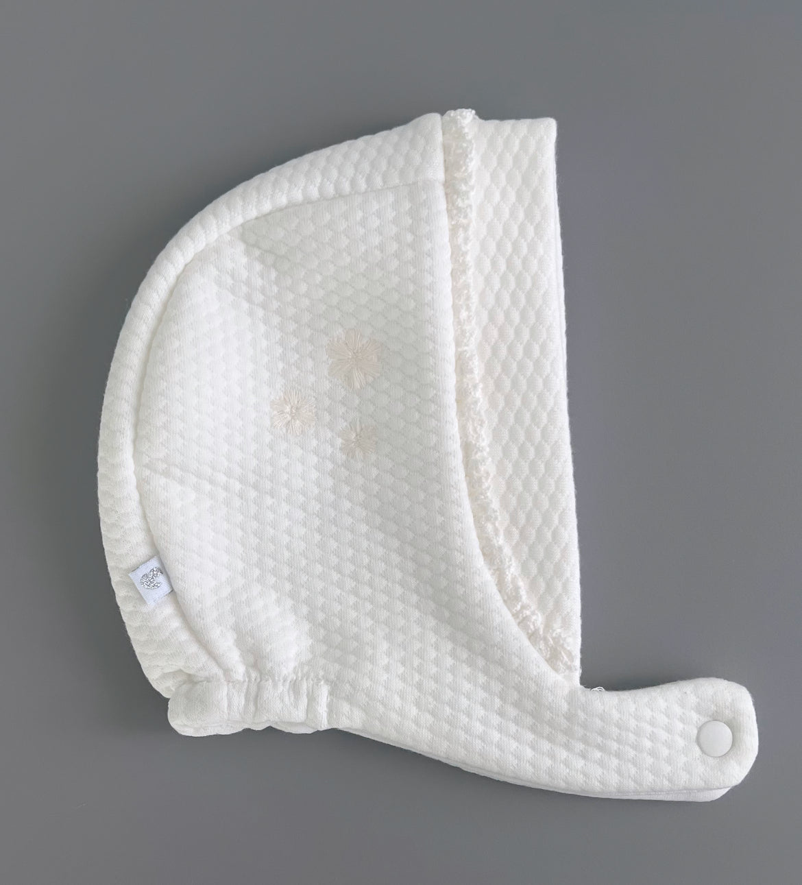 Baby Mütze 3 Blumig - Ecru
Newborn 