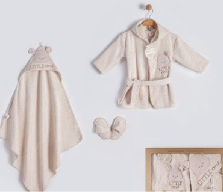 Badeset Baby Teddy - 3 Teilig -Beige ***Lieferung in 2-3 Wochen***