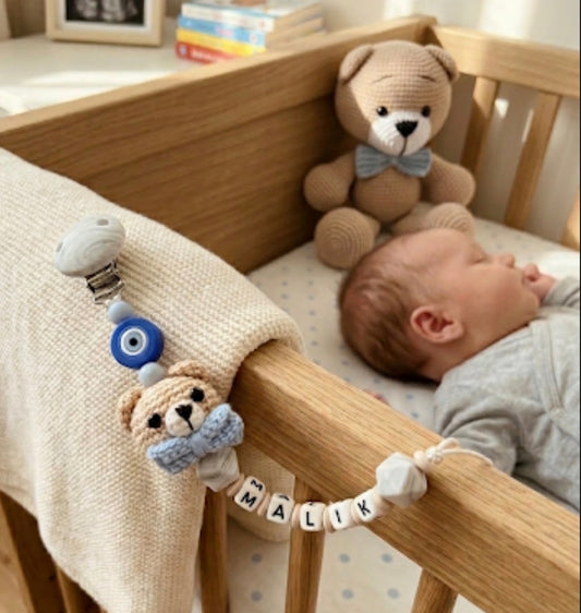 Schnullerkette Blue Bear Nazar Kian