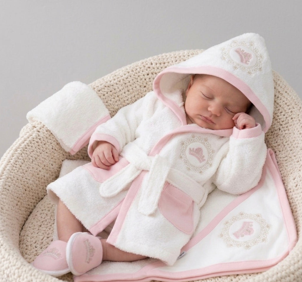 Badeset Baby Prinzessin - 4 Teilig Rosa