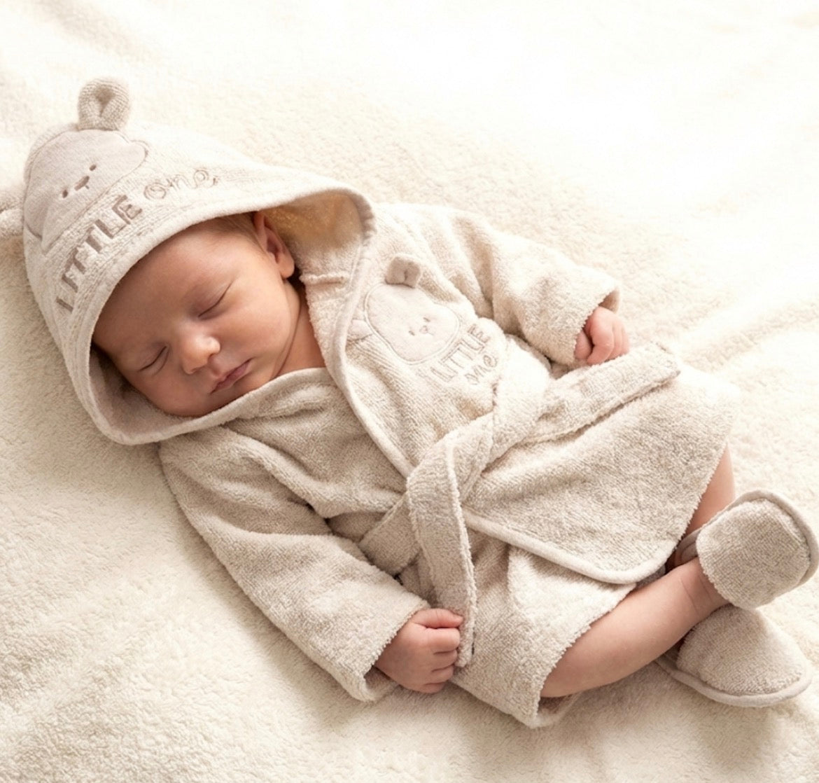 Badeset Baby Teddy - 3 Teilig - Beige