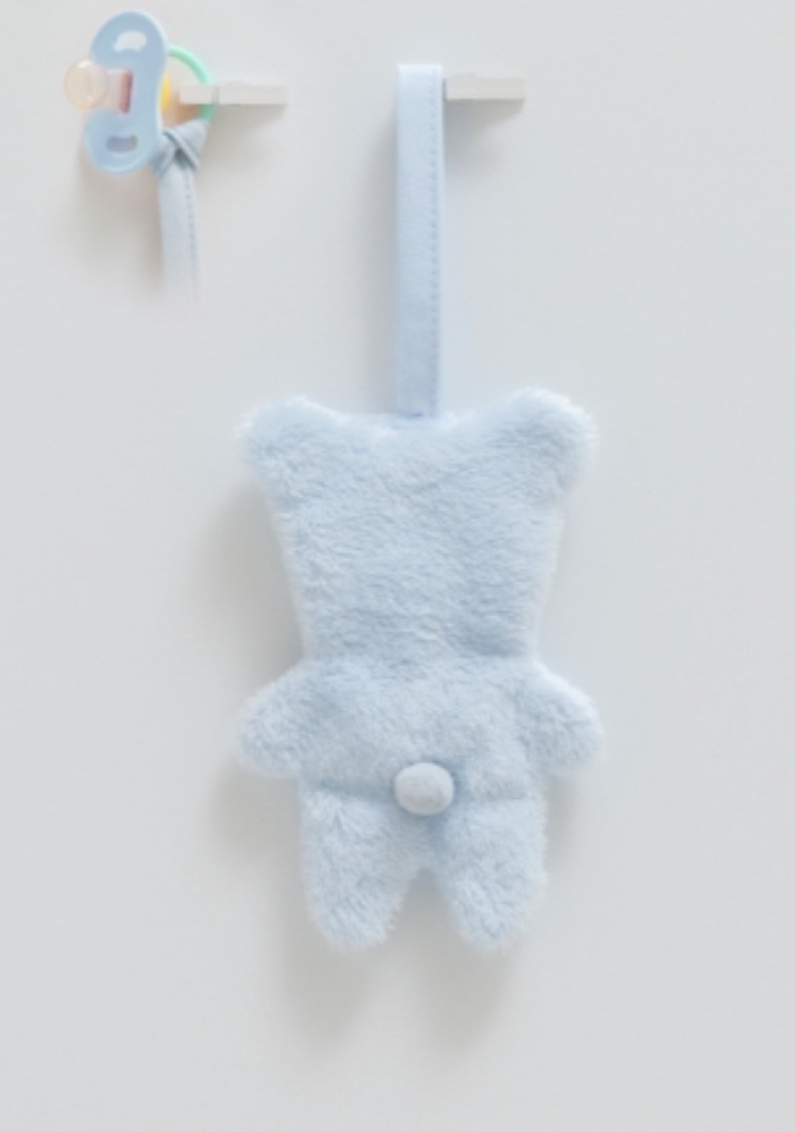 Schnullerband Teddy Blau
Baby Schnullerkette