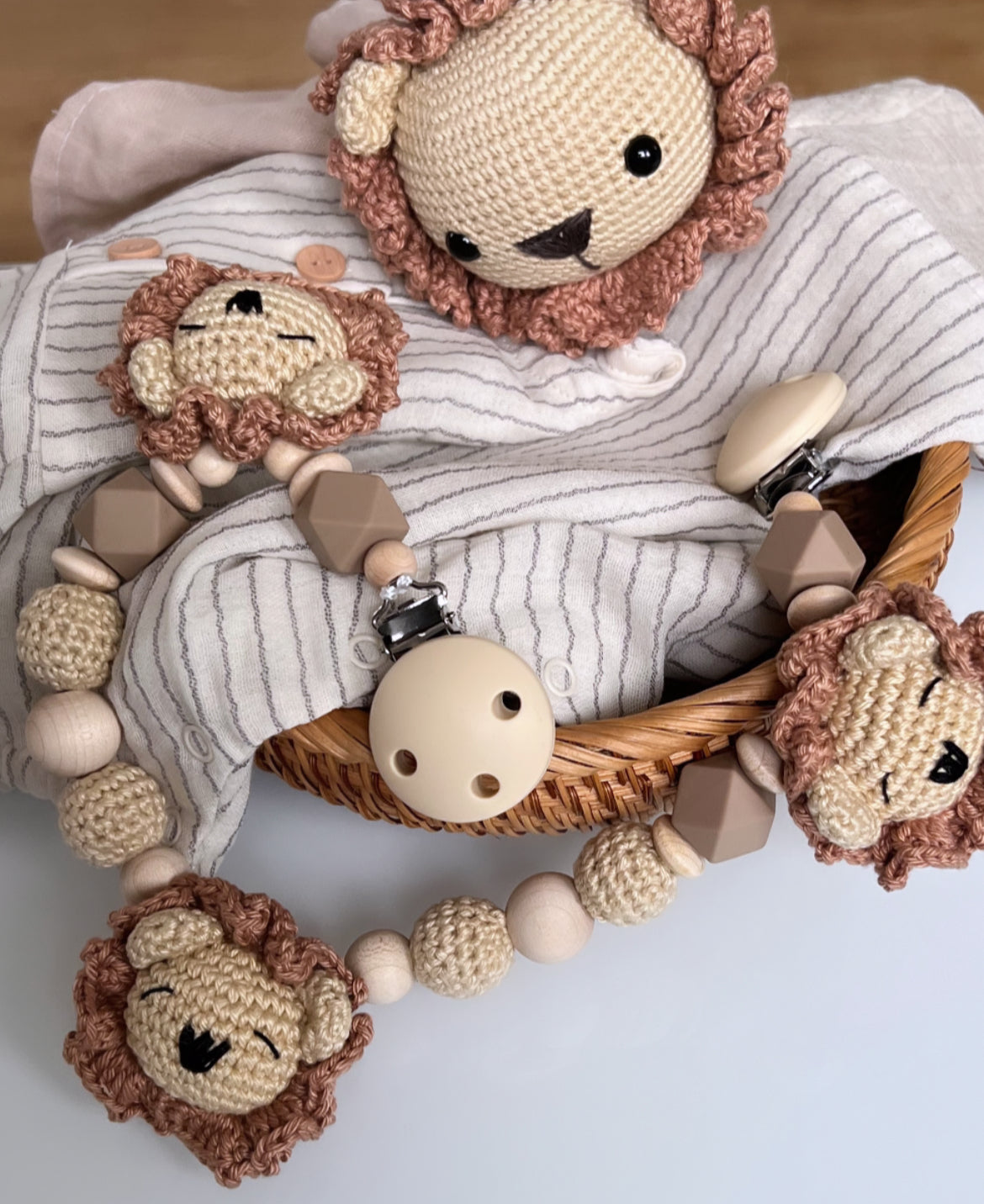 Wagenkette Löwenfreunde
Kinderwagenkette Baby