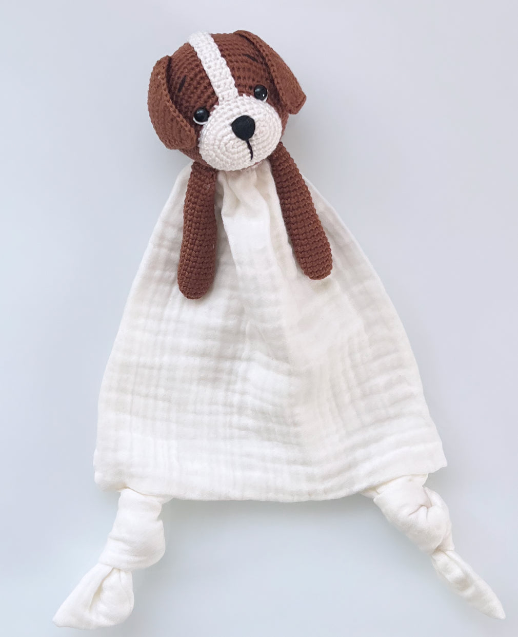 Baby Schnuffeltuch Creme Welpe
Musselin