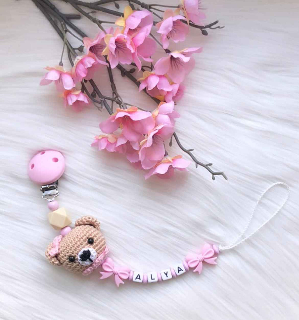 Schnullerkette Lovely Bär - Schnullerketten-Yasi