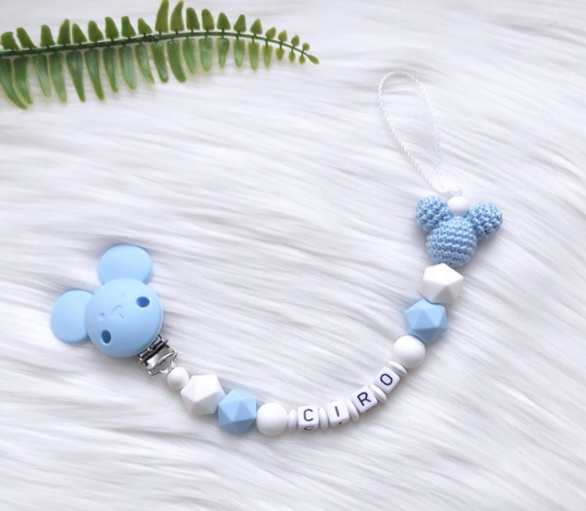 Schnullerkette mit Name Noar