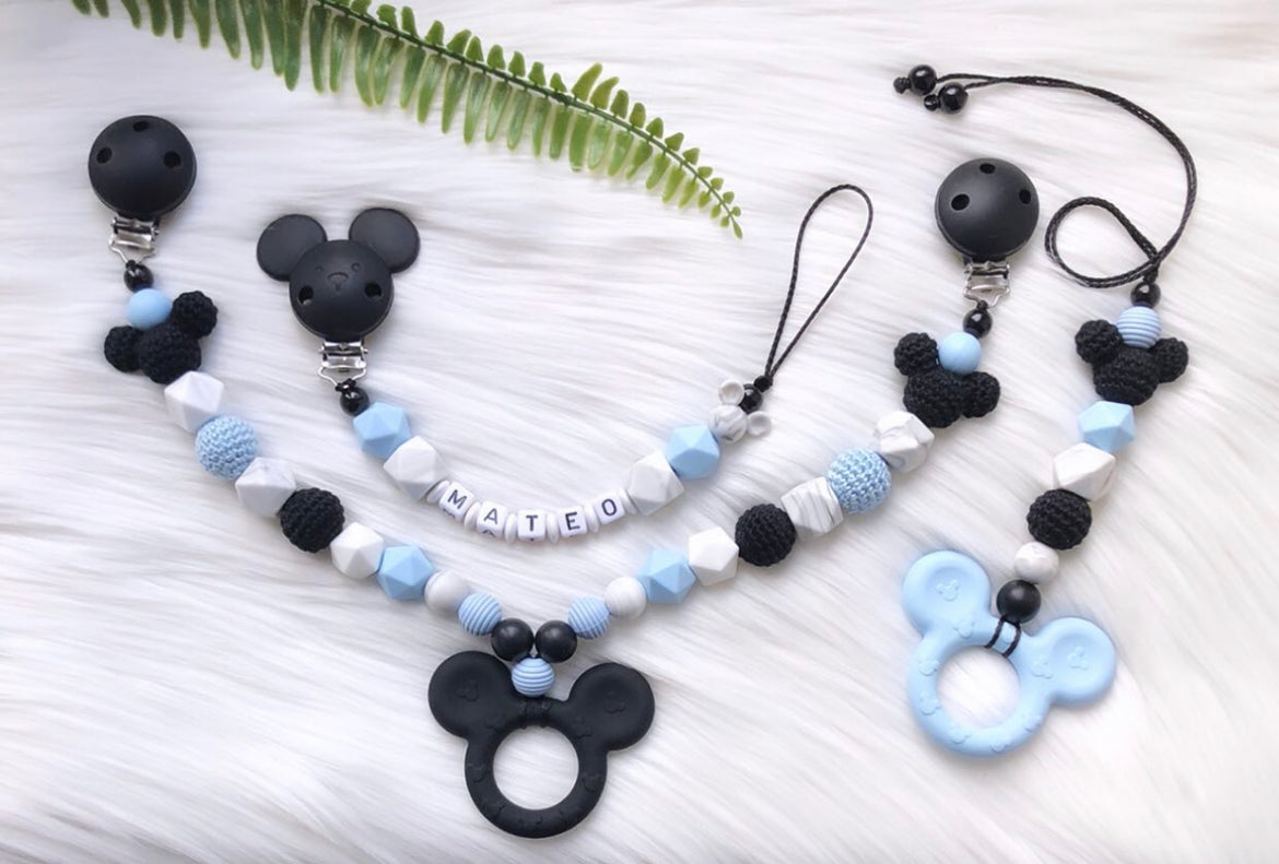Wagenkette Black Maus
Kinderwagenkette Handmade