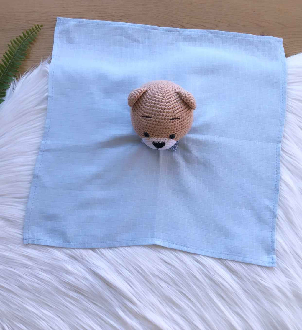 Baby Schnuffeltuch Sweet Bär - Schnullerketten-Yasi