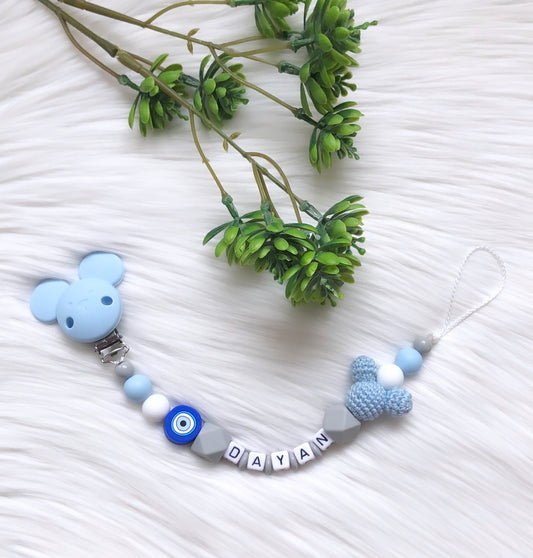Schnullerkette Blaue Nazar