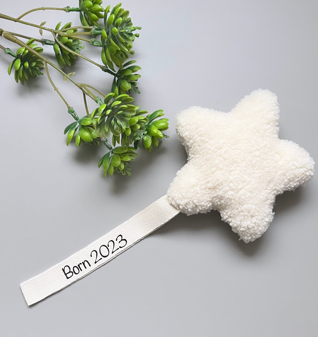 Schnullerband Star Creme (ohne Schrift)