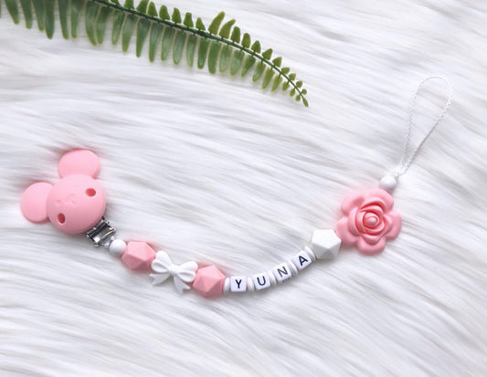 Schnullerkette Yuna Rose Candy 