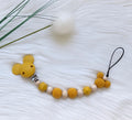 Schnullerkette Yellow Maus