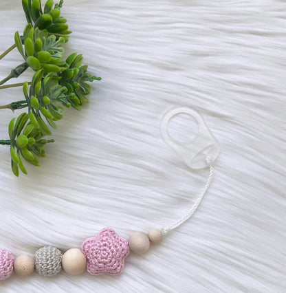 Schnullerkette Candy Rose